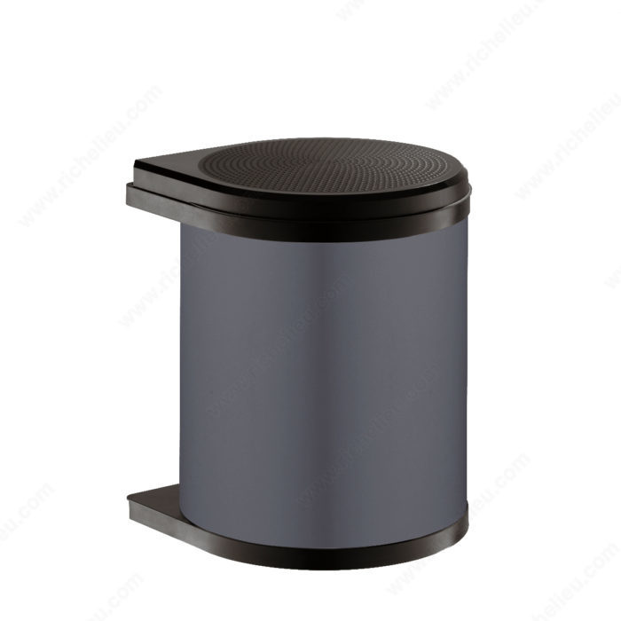 Richelieu 3515905 MONO Round Pivoting Plastic Wastebin - 15 L (15.8 qt)