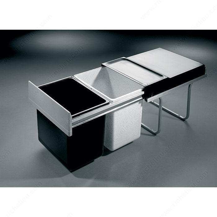 Richelieu 36 TANDEM Plastic Sliding Waste bin