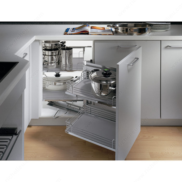 Richelieu WEBKIT Magic Corner Set with Grey Arena Basket