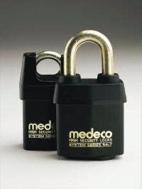 Medeco 5471  High Security Indoor / Outdoor Padlock with 7/16" Shackle Diameter, Key-In-Knob Cylinder