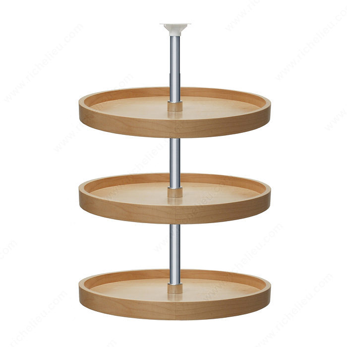 Richelieu 7418 Round Wood Tray Set