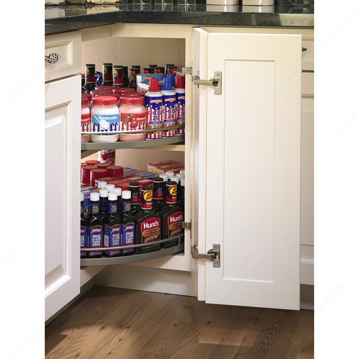 Richelieu 25 Set of Two Arena Plus 3/4 Lazy Susan Trays with Central Post Mount