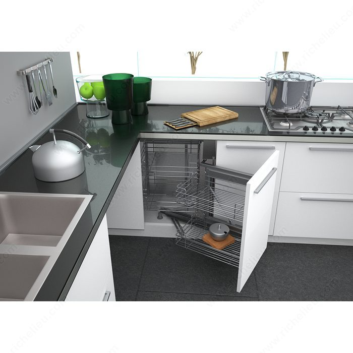 Richelieu 203502100 Smart Corner III Frame, Right Opening