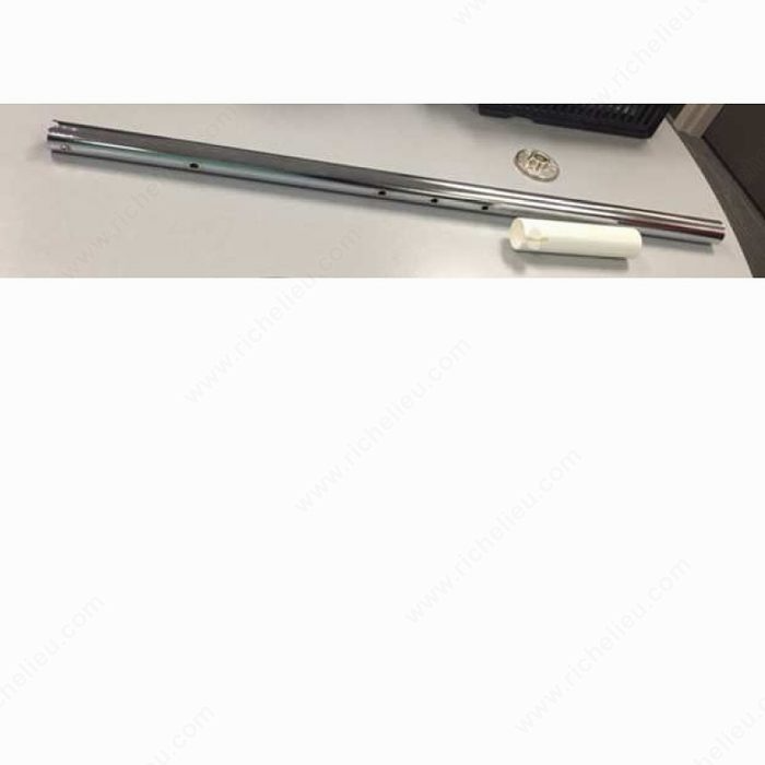 Richelieu 8207140 White Metal Wire Post for Pivoting Shelve