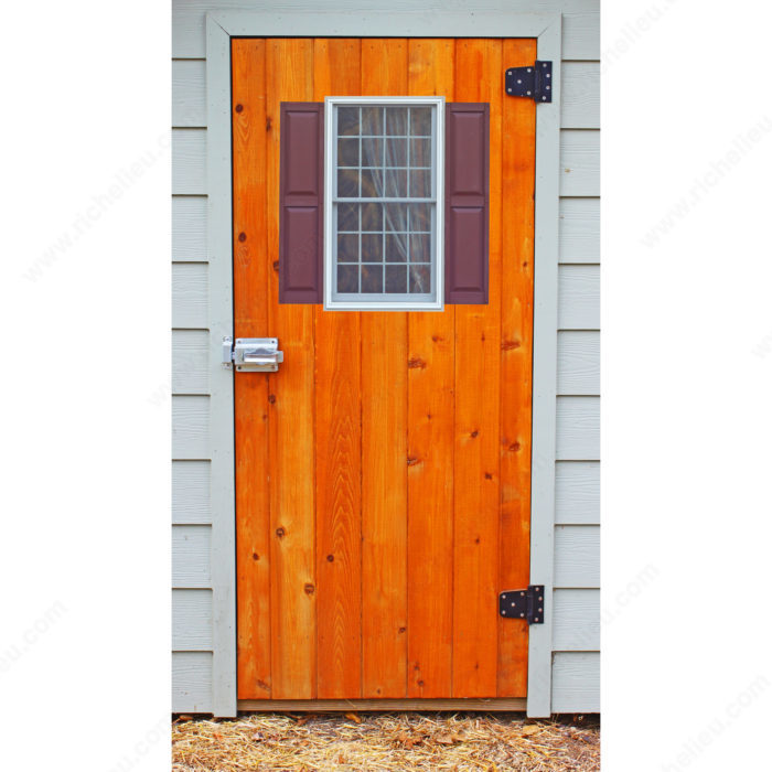 Richelieu 9412FBR Self-Closing Rectangular T-Hinge Set