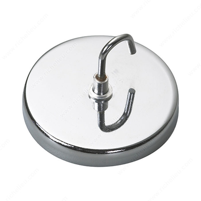 Richelieu 47827R Magnetic Hook, Finish - Zinc