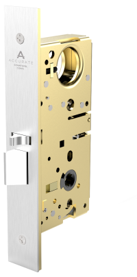 Accurate Lock & Hardware 8700UL/8800UL UL Listed Narrow Backset Mortise Lock