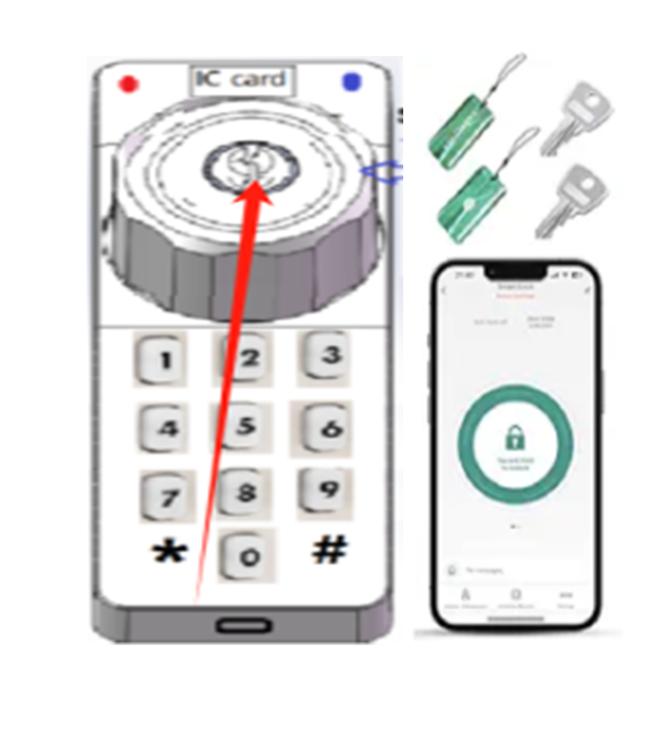 Easilok SE13 Smart Electronic Lock With IC Card & Password