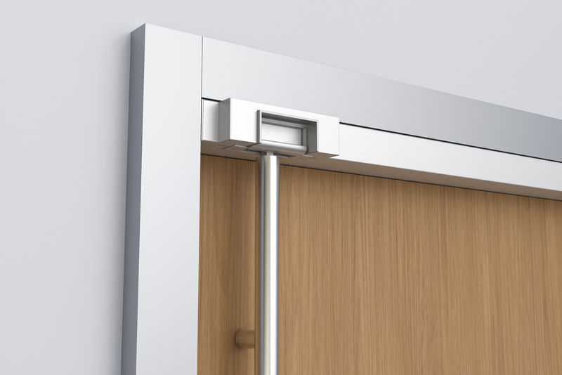 Rockwood INSFL3301 Post Mount Flat Latch Locking Door Pull for Inswing