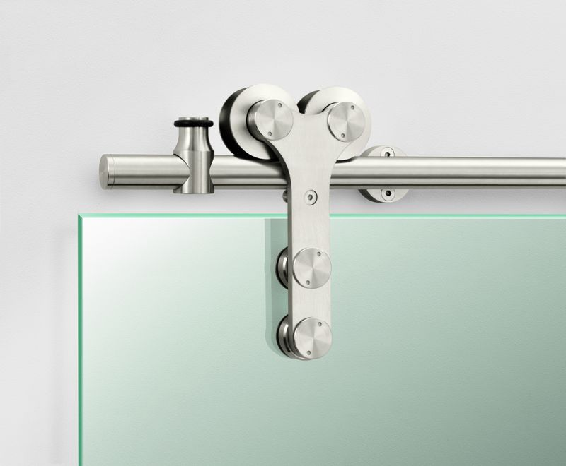 Rockwood STS-G70 Straight Sliding Door Hardware System, Wall Mount