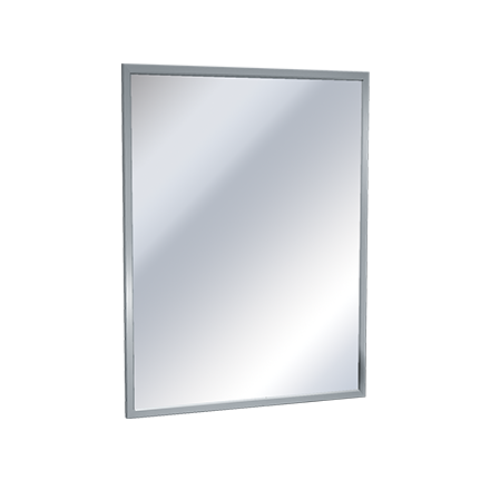 ASI 10-0620-B Stainless Steel Chan-Lok Frame Mirror, Tempered Glass