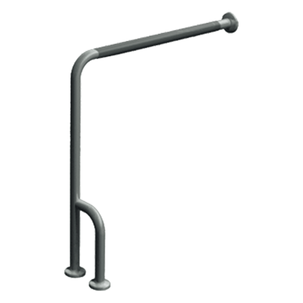 ASI 10-3833 Snap Flange, Grab Bar Wall to Floor 30" x 33" w/Outrigger (1-1/2" Outer Diameter)