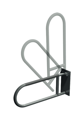ASI 10-3413 Swing Up Grab Bar - Surface Mounted