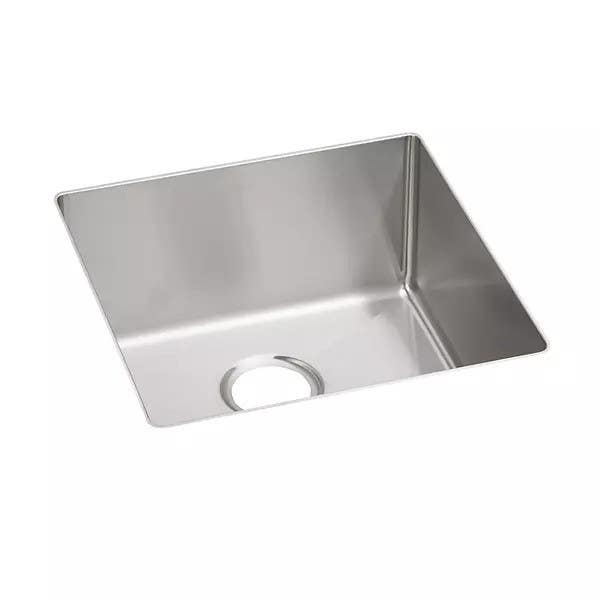 Elkay ECTRU17179T Crosstown Stainless Steel Single Bowl Undermount Sink, L: 18-1/2" W: 18-1/2" H: 9"