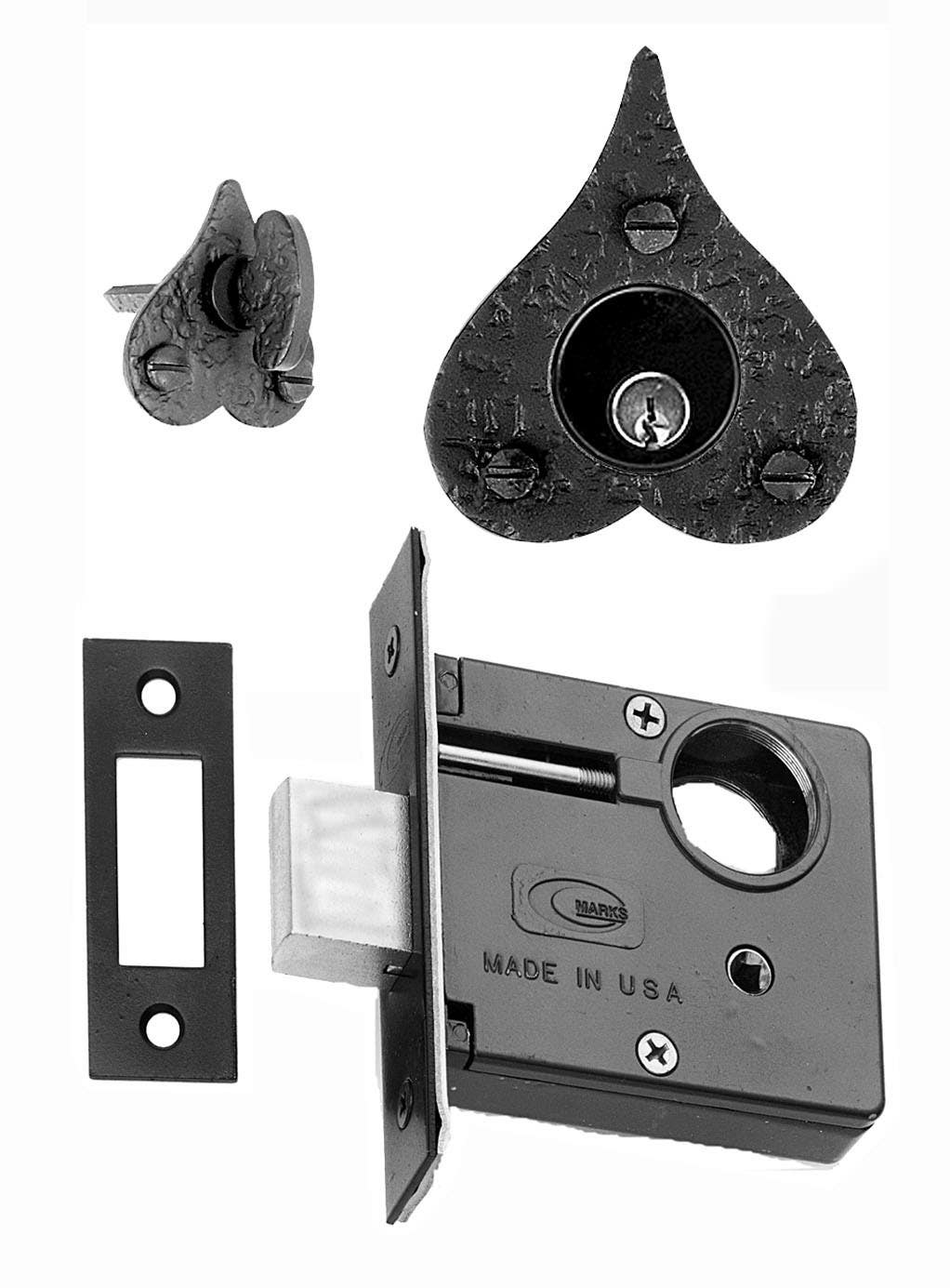 Acorn RZABI 2-1/2" Backset Rough Iron Mortise Deadbolt