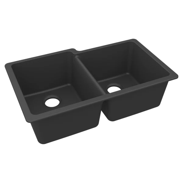 Elkay ELGU250R Quartz Classic 33" x 20-1/2" Double Bowl Undermount Sink