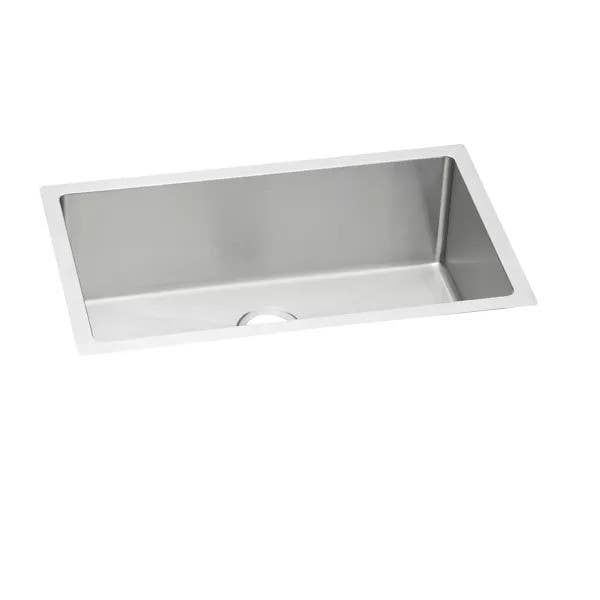 Elkay EFRU281610T Crosstown Stainless Steel 30-1/2" x 18-1/2" x 10" Single Bowl Undermount Sink