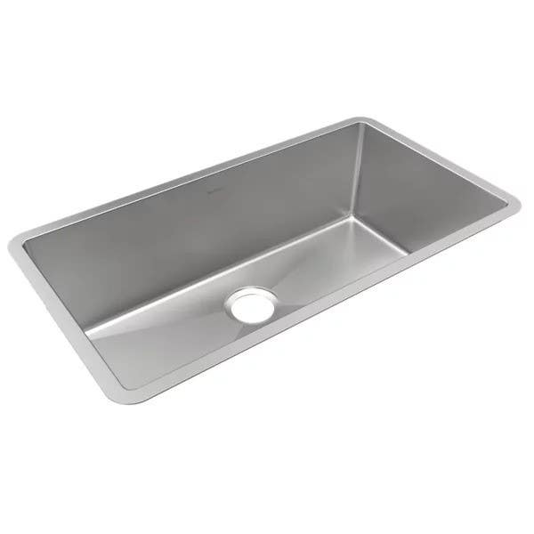Elkay EFRU311610T Crosstown Stainless Steel 32-1/2" x 18" x 10" Single Bowl Undermount Sink