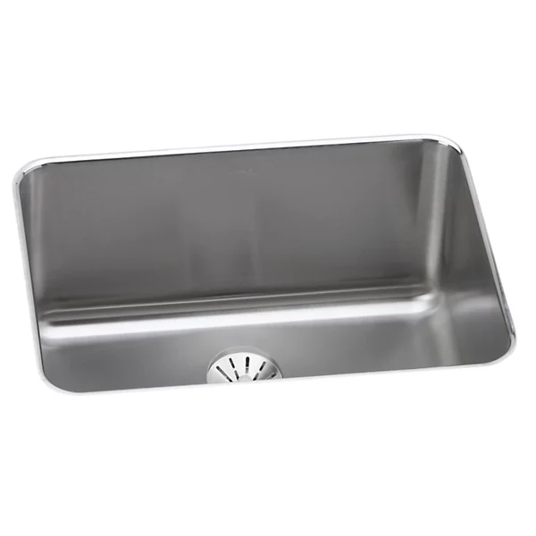 Elkay ELUH231710PD Lustertone Classic Stainless Steel Single Bowl Undermount Sink w/ Perfect Drain