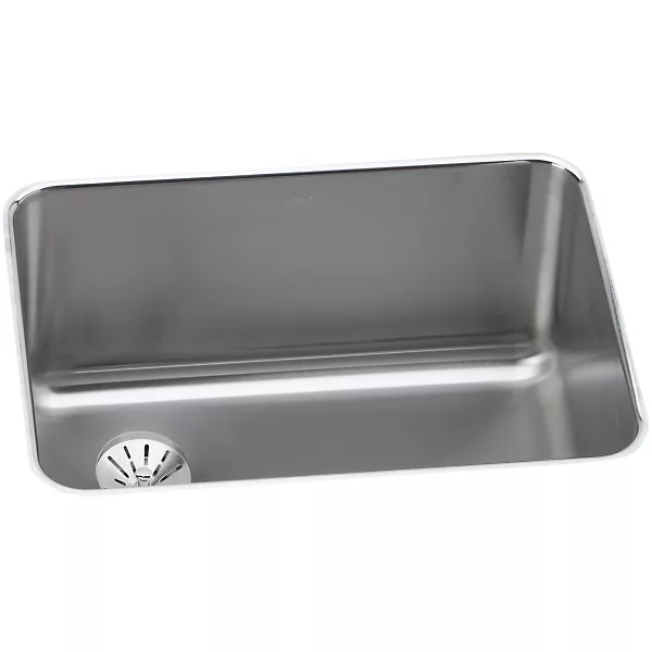 Elkay ELUH231710LPD Lustertone Classic Stainless Steel Single Bowl Undermount Sink w/ Left Perfect Drain