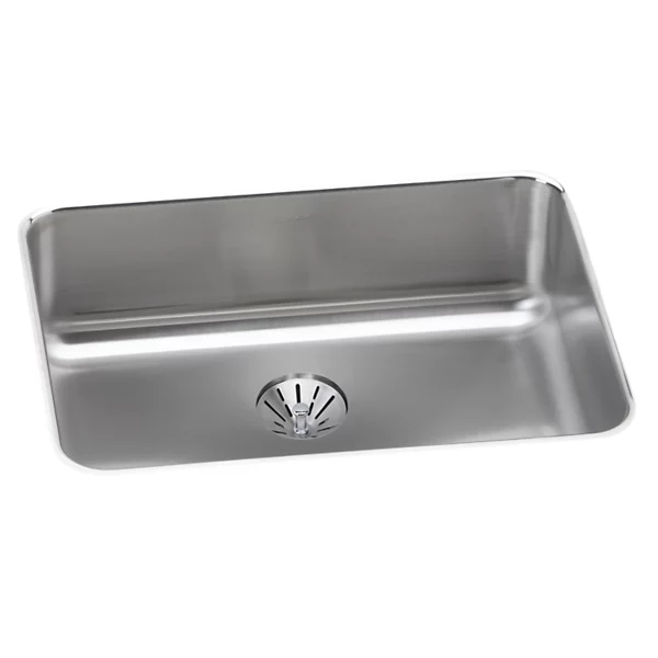 Elkay ELUH2317PD Lustertone Classic Stainless Steel Single Bowl Undermount Sink w/ Perfect Drain
