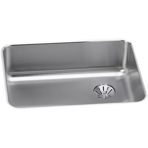Elkay ELUH2317 Lustertone Classic Stainless Steel Single Bowl Undermount Sink w/ Perfect Drain