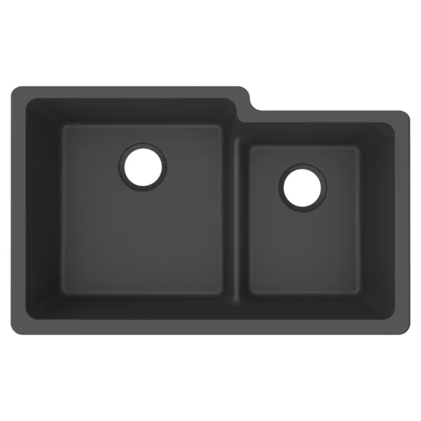 Elkay ELGULBO3322 Quartz Classic 33" x 20-1/2" Double Bowl Undermount Sink with Aqua Divide