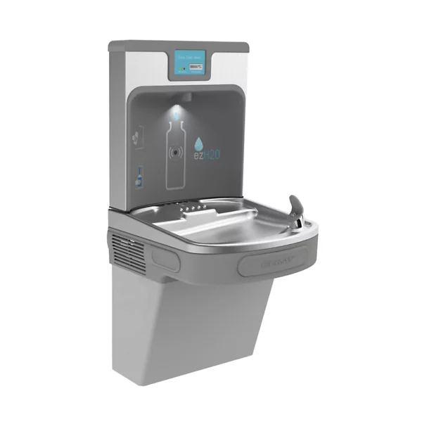 Elkay LZS8WSLP Enhanced Filtered Bottle Filling Station & Single ADA Cooler w/ High Capacity Lead Reduction Drop Down Wrapper