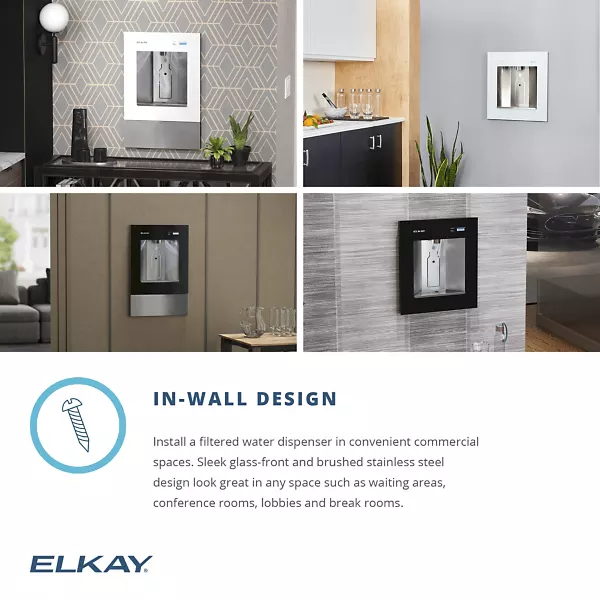 Elkay LBWDC00 ezH2O Liv Pro In-Wall Commercial Filtered Non-refrigerated Water Dispenser