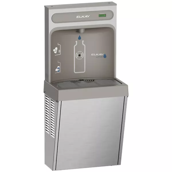Elkay EZ8WSSSMC ezH2O Bottle Filling Station w/ Refrigerated Surface Mount, Non-Filtered 8GPH, Finish - Stainless Steel