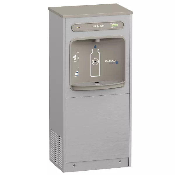 Elkay DSSBF8S ezH2O Floor Standing Bottle Filling Station w/ Filtered Refrigerated, Finish - Stainless Steel