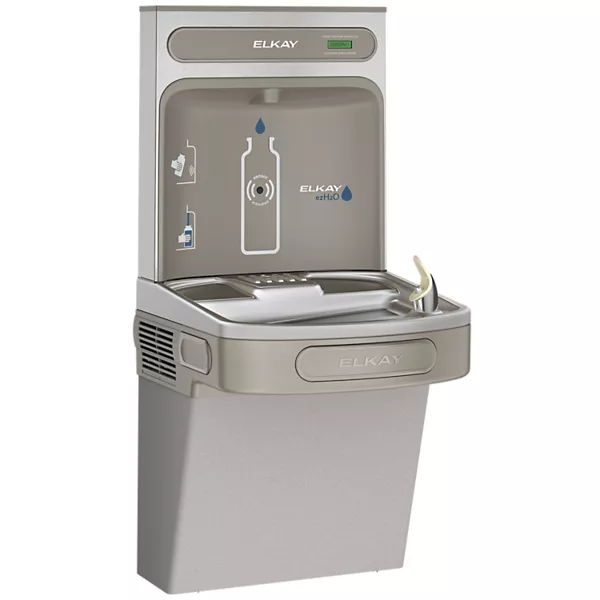 Elkay EZSDWSLK ezH2O Bottle Filling Station with Single ADA Cooler & Non-Filtered Non-Refrigerated, Light Gray