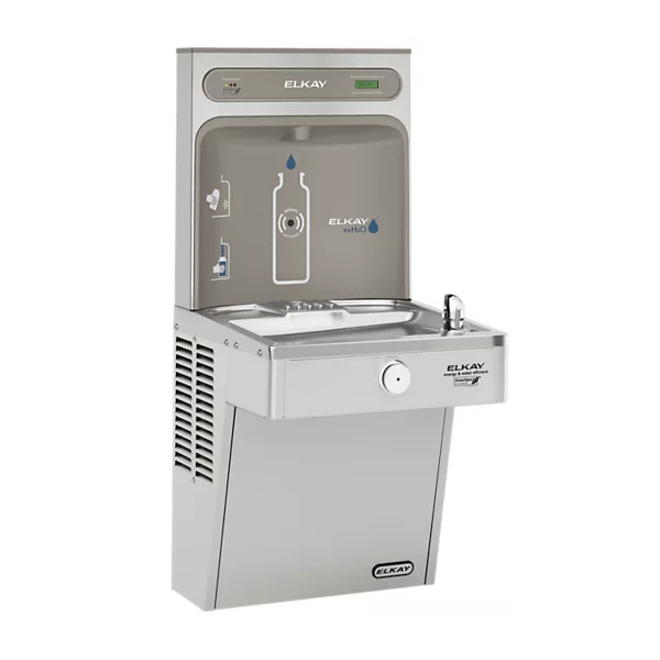 Elkay LVRCGRN8WSK ezH2O Bottle Filling Station & Single High Efficiency Cooler Filtered Refrigerated, Finish - Stainless Steel