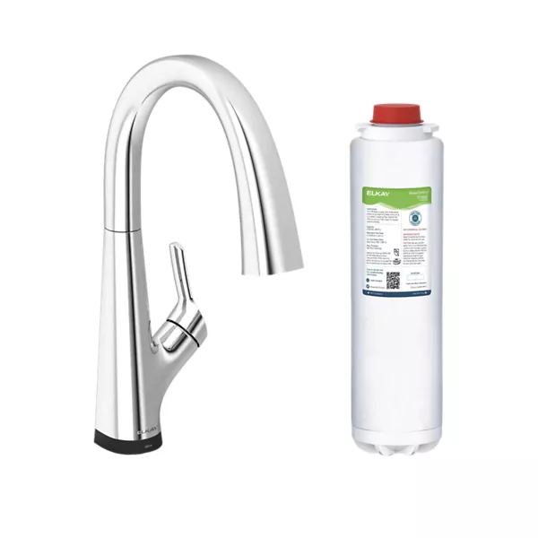 Elkay LKAV7051F Avado Single Hole 2-in-1 Kitchen Faucet with Filtered Drinking Water