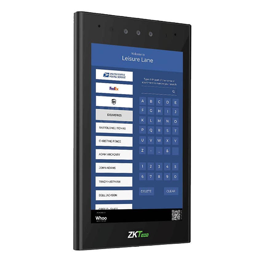 ZKTeco Aura12 Intercom w/ Mounting Box, DM10 (Relay Box), AMT-POE-Splitter & POE 8- Port Switch