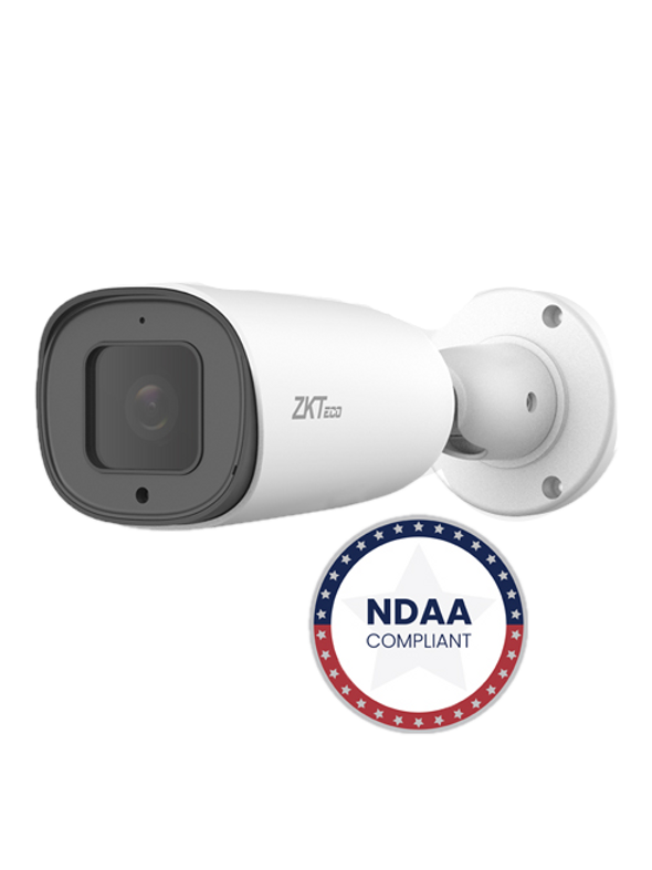 ZKTeco BS-855P22C-S7-MI Lite Fixed Lens Face Detection Bullet IP Camera, 1/2.8" 5MP, IR Range 30m Fixed Lens 3.6mm
