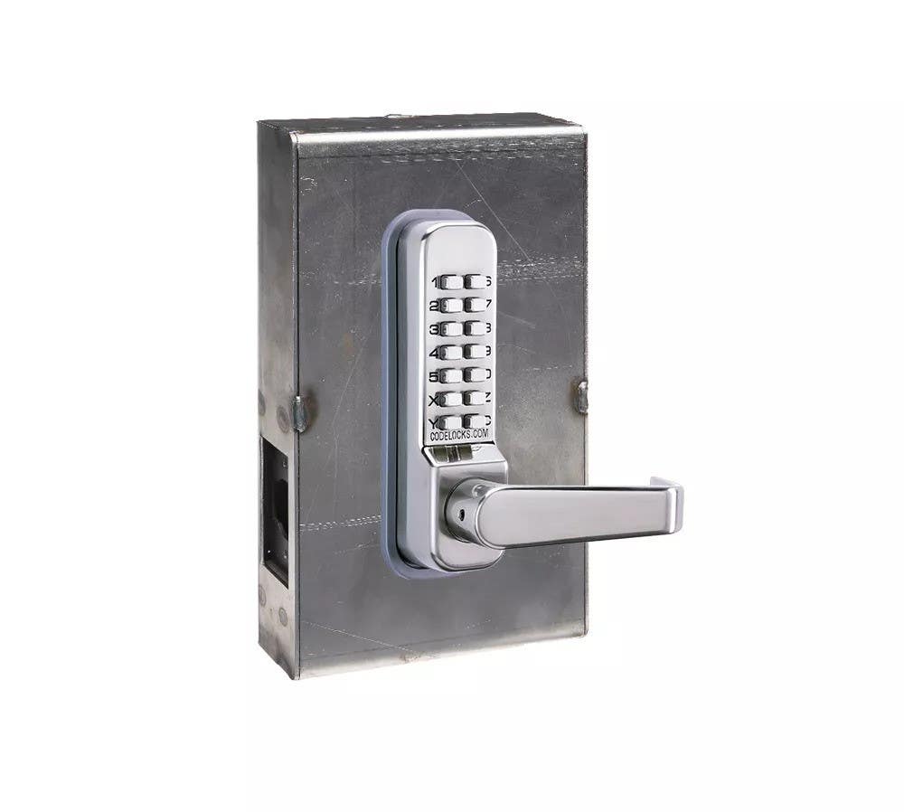 Codelocks 92064 CL410 Tubular Mechanical Latchbolt Lock, Gate Box Kit, Stainless Steel