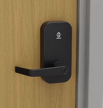 Centrios CEB100-TB-BSP-1803 Key in Taylor Bay Lever Cylindrical Lock, Black, 2 3/4" Backset