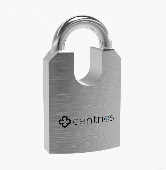 Centrios CEP200-626 Centrios Padlock, Satin Chrome Finish
