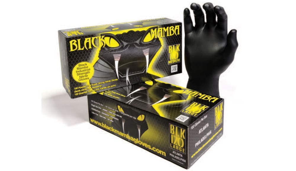 Black Mamba BLK Nitrile Disposable Glove, Box of 100 Units