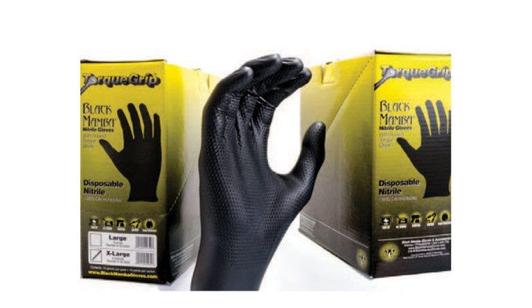 Black Mamba BSS Snake Skin Grip Mamba Nitrile Disposable Glove, Box of 100 Units