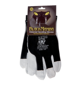 Black Mamba CL Cotton Leather Work Non-Disposable Glove, 12/sleeve
