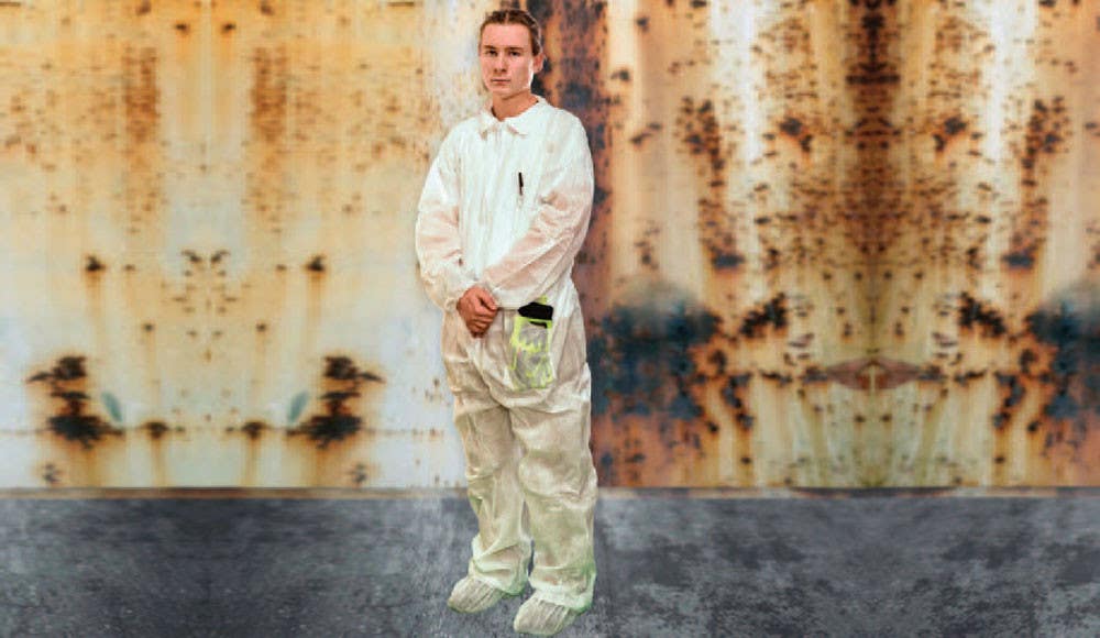 Black Mamba MCL-X25 Mamba Coverall Full Body Suit with Shoe Cover, White - 100 per case(4 OF 25)