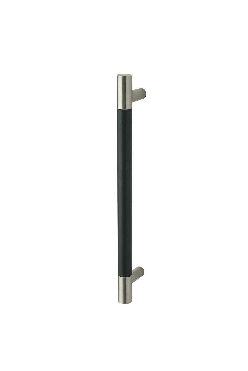 Rockwood RM1410 NoirMet, Small Door Pull, Straight - Flat Ends, Black Aluminum Grip