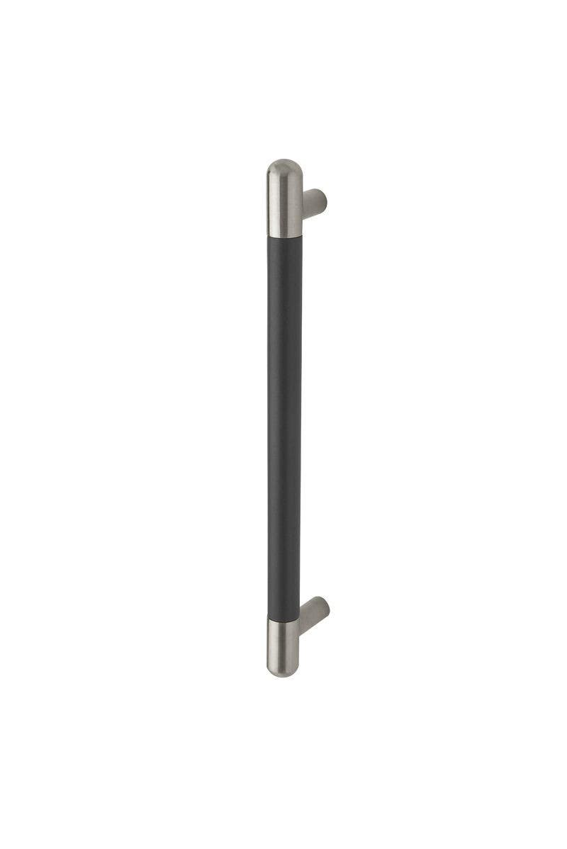 Rockwood RM1450 NoirMet, Small Door Pull, Straight - Round Ends, Black Aluminum Grip