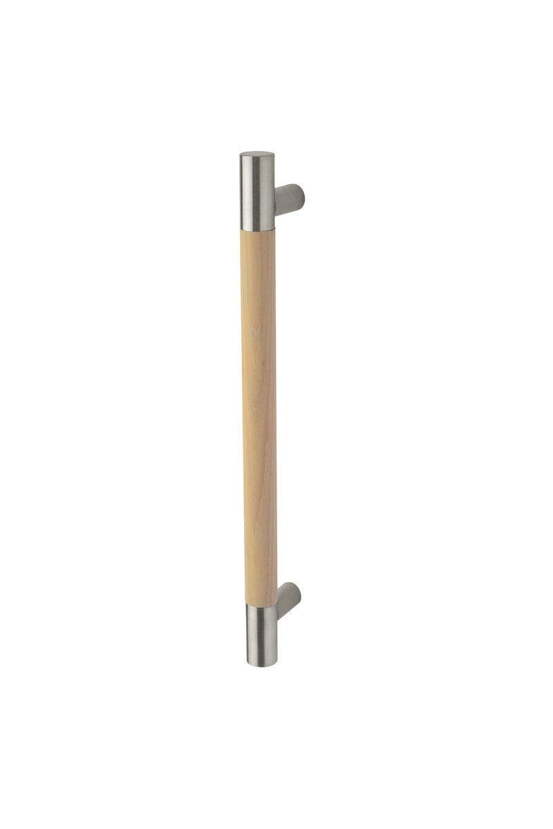 Rockwood RM1510 ArborMet, Small Door Pull, Straight - Flat Ends, Wood Grip