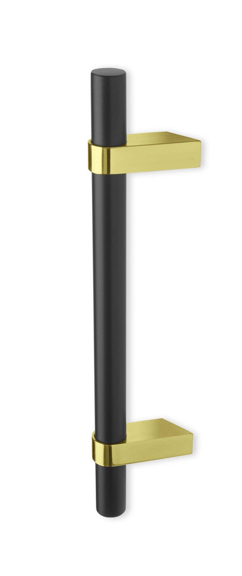 Rockwood RM2290 BandWidth, Collar Mount Offset Door Pull, Rectangular Posts, Flat Ends