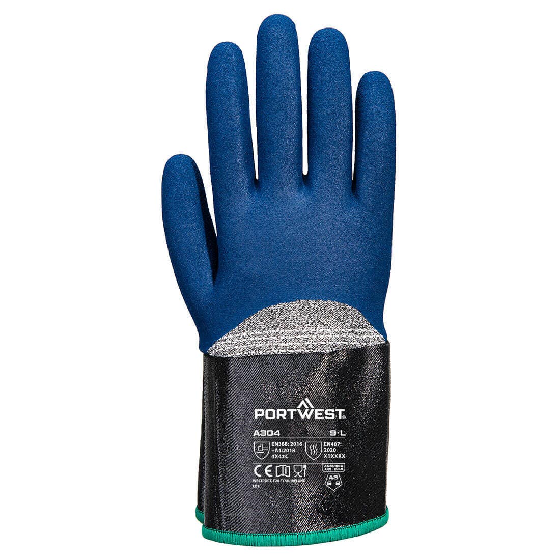 Portwest A304 Grip C13 Nitrile Foam Extend Cuff Glove