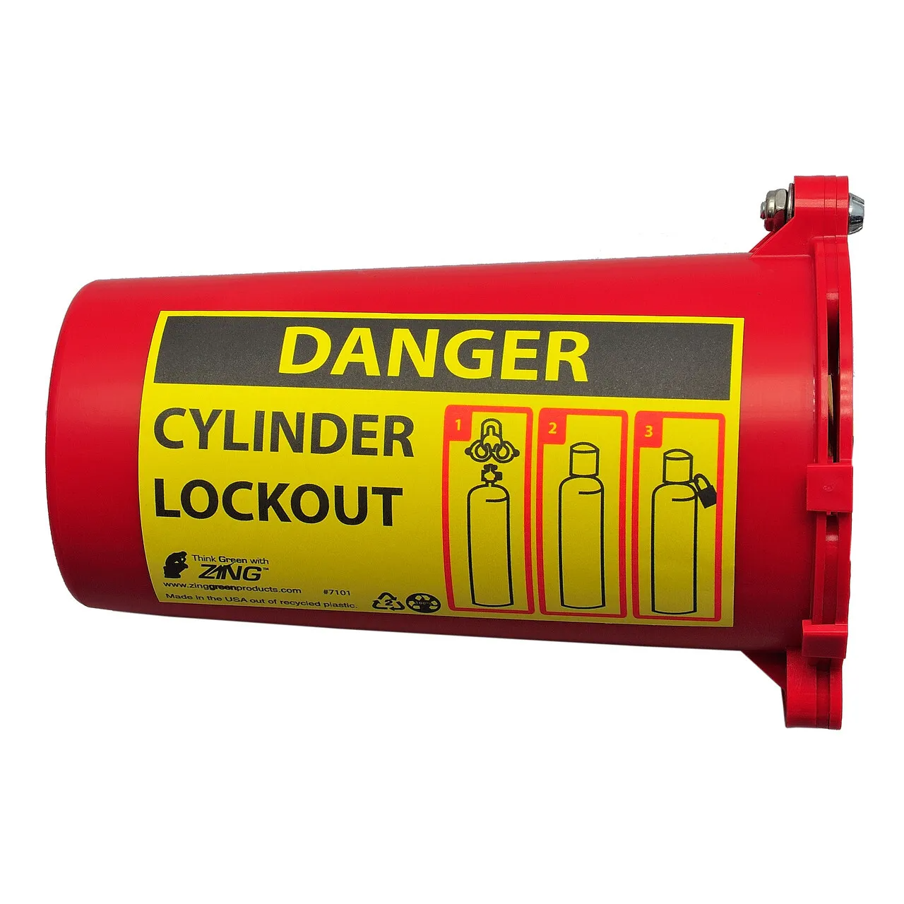 ZING 7101 RecycLockout Lockout Tagout, Cylinder Lockout, Recycled Plastic