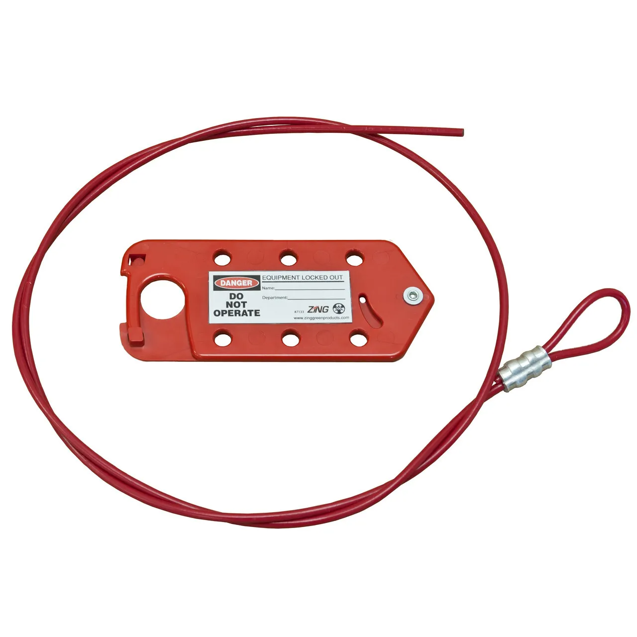 ZING 7132 RecycLockout Cable/Hasp Lockout Device - 6 FT.